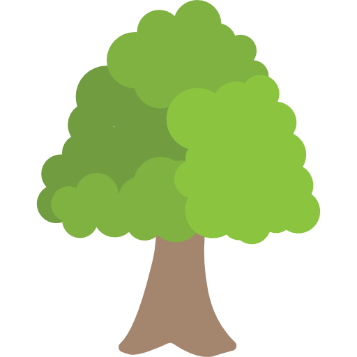 albero Flat Color Flat icona