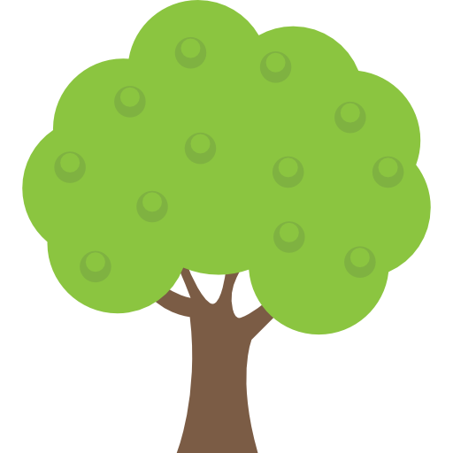 drzewo Flat Color Flat ikona