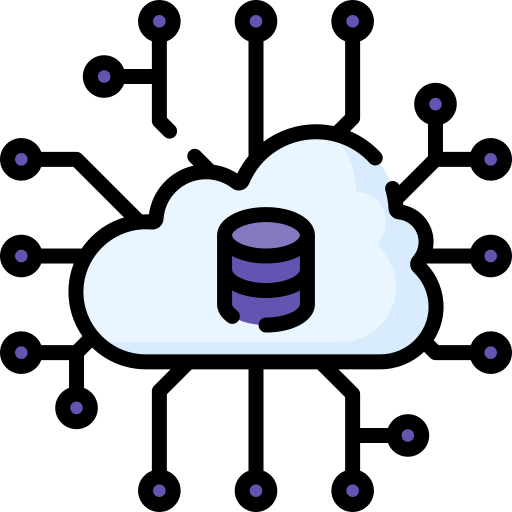Cloud data Special Lineal color icon