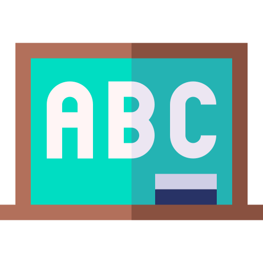 Blackboard Basic Straight Flat icon