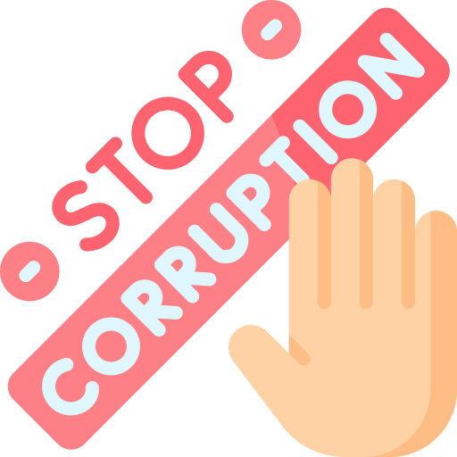 stop alla corruzione Special Flat icona