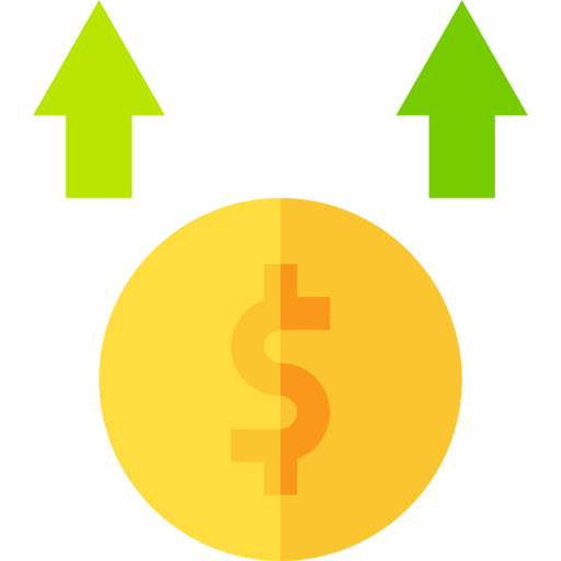 monnaie Basic Straight Flat Icône