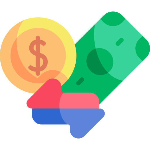 Money transfer Kawaii Flat icon