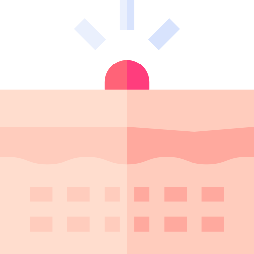 ニキビ Basic Straight Flat icon