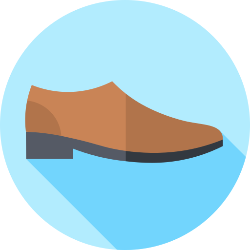 zapato Flat Circular Flat icono