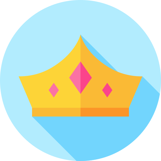 tiara Flat Circular Flat icon