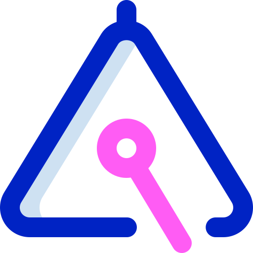 driehoek Super Basic Orbit Color icoon