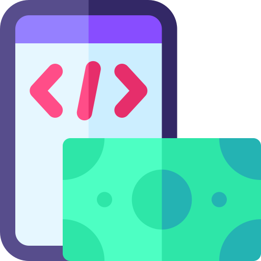 desarrollo de aplicaciones Basic Rounded Flat icono