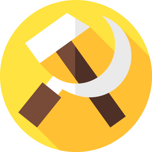 共産主義者 Flat Circular Flat icon