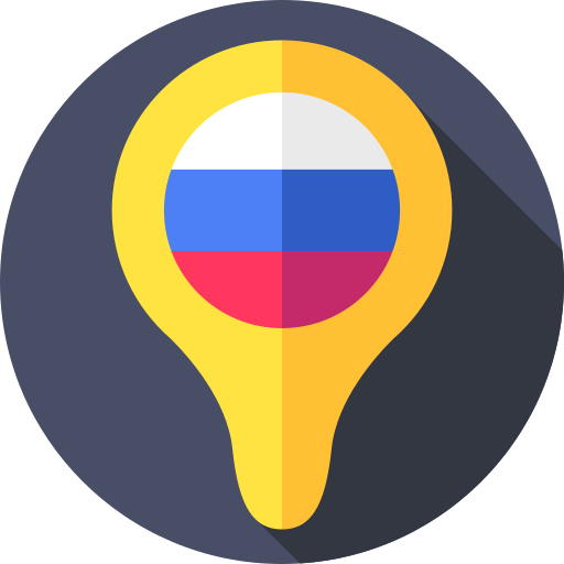 Russia Flat Circular Flat icon