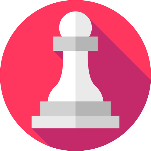jeu d'échecs Flat Circular Flat Icône