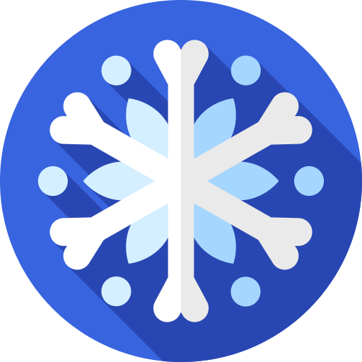 Snowflake Flat Circular Flat icon
