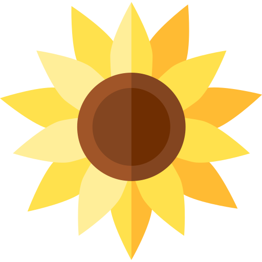 Sunflower Basic Straight Flat icon