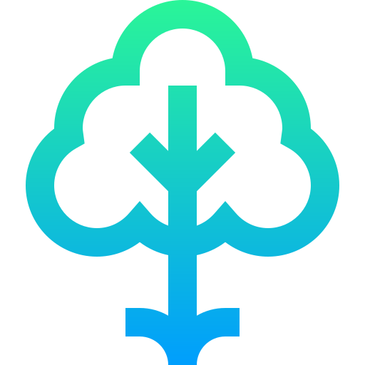Tree Super Basic Straight Gradient icon