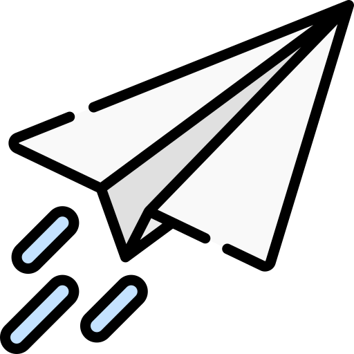 avion de papel Special Lineal color icono