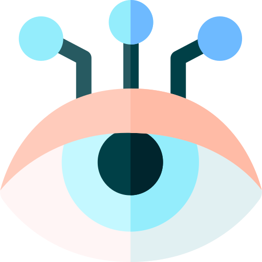 oog Basic Rounded Flat icoon