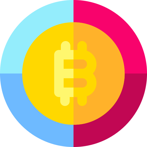 Pie chart Basic Rounded Flat icon