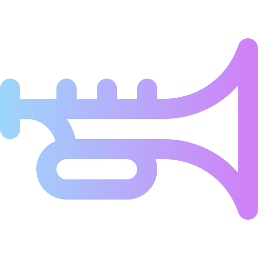 trompeta Super Basic Rounded Gradient icono