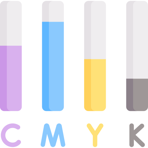 cmyk Special Flat icoon