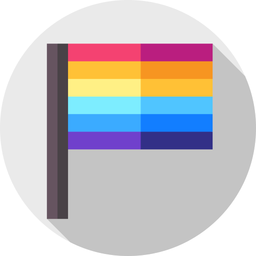 Pride Flat Circular Flat icon