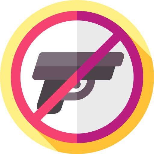 No gun Flat Circular Flat icon