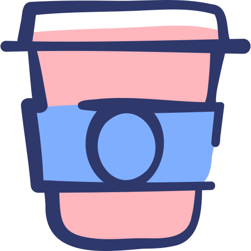 filiżanka kawy Basic Hand Drawn Lineal Color ikona