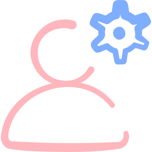 engranaje Basic Hand Drawn Color icono