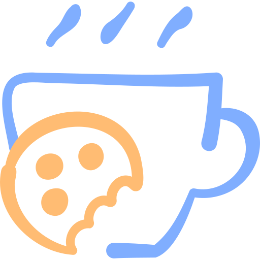 Coffee break Basic Hand Drawn Color icon
