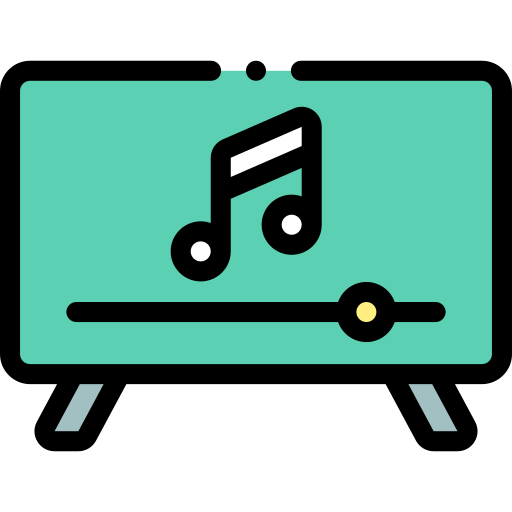 Music Detailed Rounded Lineal color icon