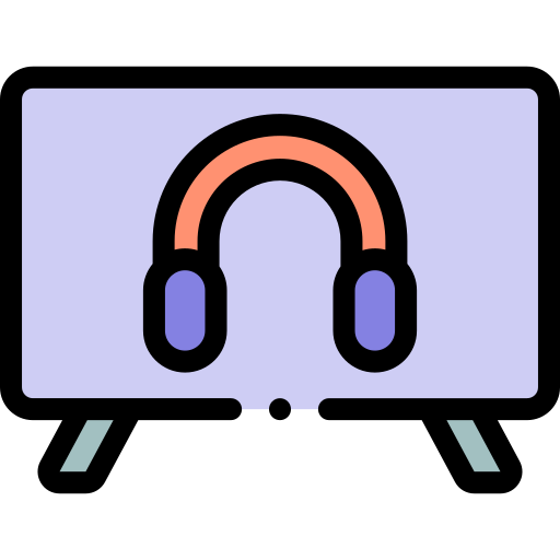 ヘッドフォン Detailed Rounded Lineal color icon