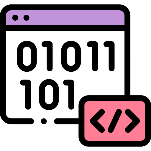 Binary code Detailed Rounded Lineal color icon