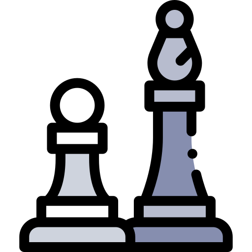 jeu d'échecs Detailed Rounded Lineal color Icône