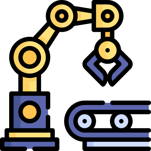 産業用ロボット Special Lineal color icon