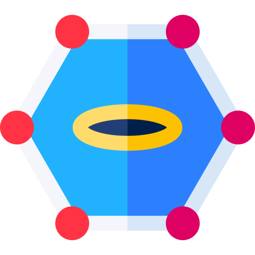 hexagone Basic Rounded Flat Icône