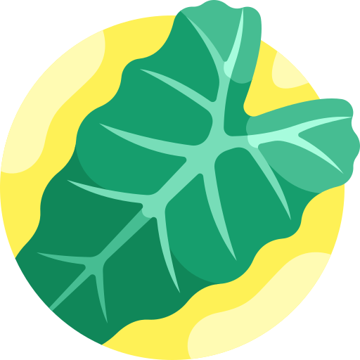 alocasia micholtziana Detailed Flat Circular Flat ikona