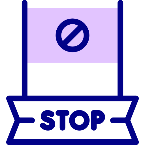 znak stopu Detailed Mixed Lineal color ikona