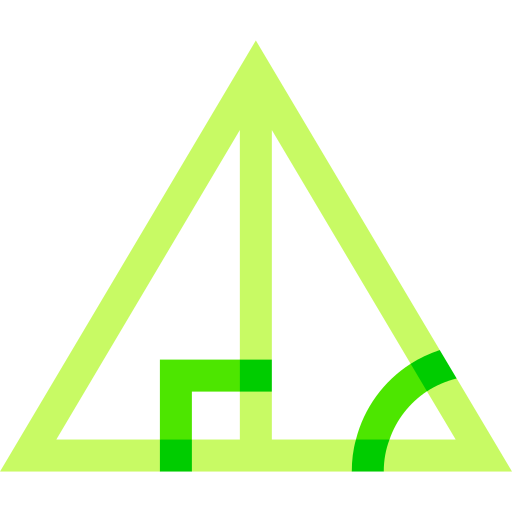 trigonometrie Basic Sheer Flat icoon