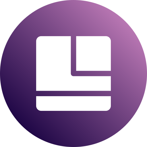 Layout Generic Flat Gradient icon