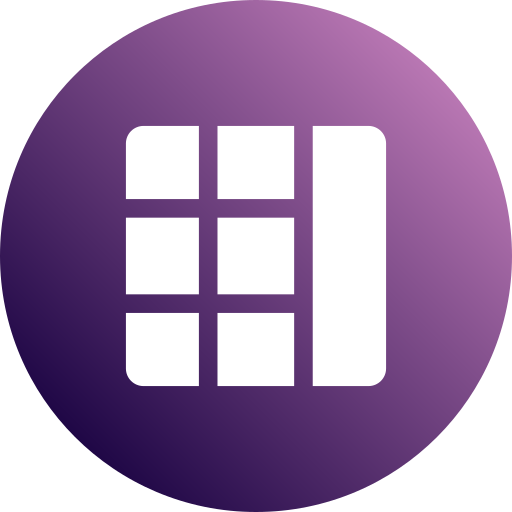 Layout Generic Flat Gradient icon