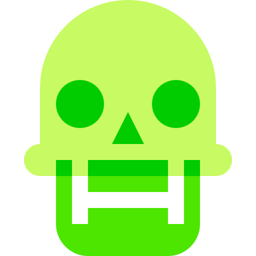Skull Basic Sheer Flat icon