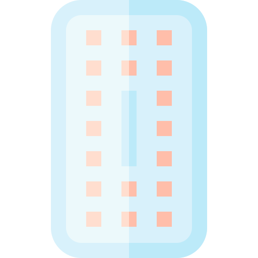 Contraceptive pills Basic Straight Flat icon