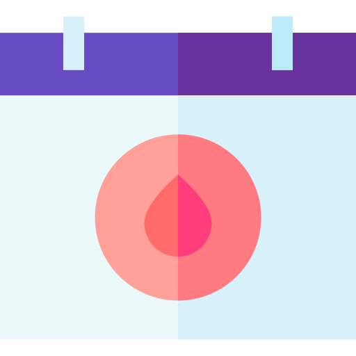 menstruación Basic Straight Flat icono