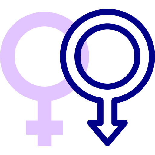 znak płci Detailed Mixed Lineal color ikona