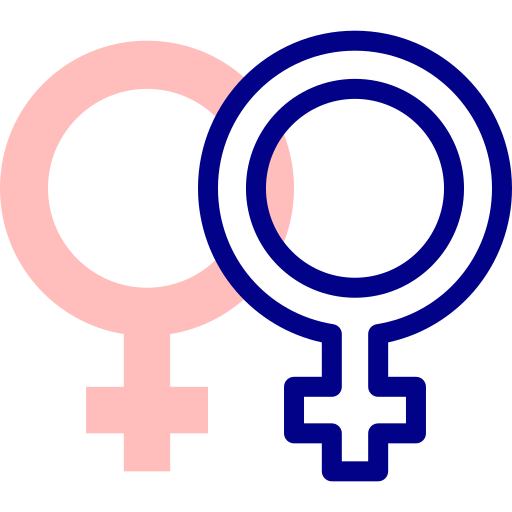 女性 Detailed Mixed Lineal color icon