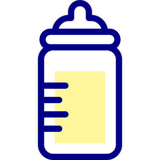 Milk bottle Detailed Mixed Lineal color icon