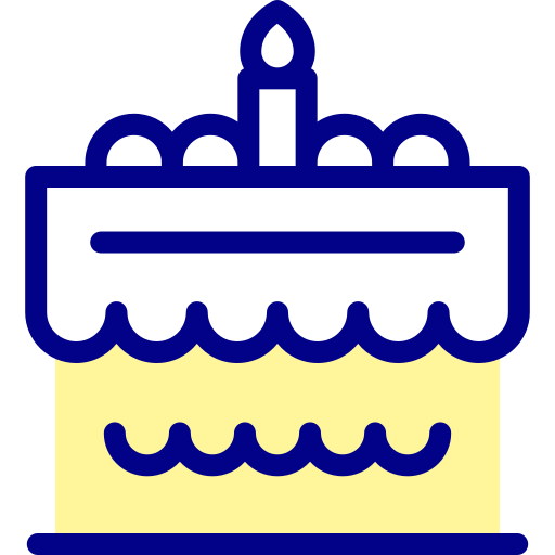 Cake Detailed Mixed Lineal color icon