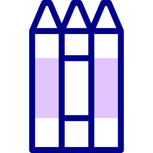 Мелки Detailed Mixed Lineal color иконка