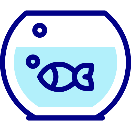 Fish bowl Detailed Mixed Lineal color icon