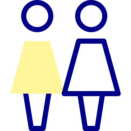 Couple Detailed Mixed Lineal color icon