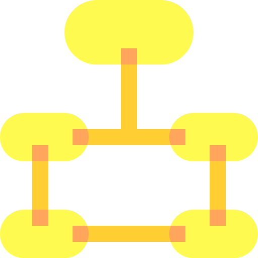 diagramma organizzativo Basic Sheer Flat icona